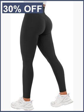 High Waisted Tummy Control Leggings Hidden Scrunch Gym Yoga Pants